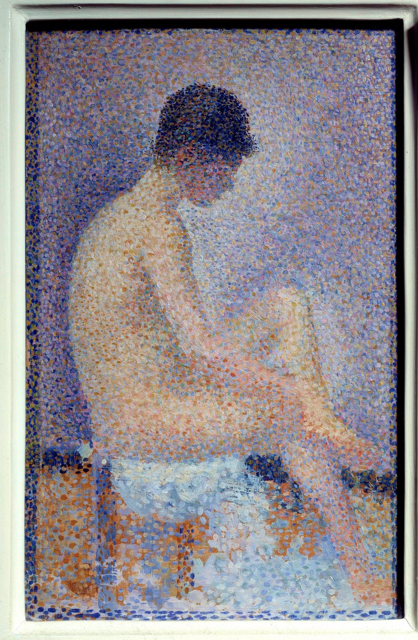 Profiilin asentaja Georges Seuratin (1859-1881) maalaus 1887 Dim. 0,25x0,16 m Paris musee d