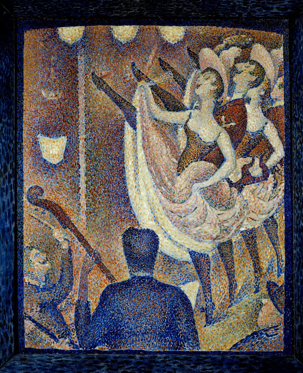 Opiskele chahut Danceuses de chahut, tanssi skandaali, tanssimuoto, joka ilmestyi samaan aikaan kuin ranskalainen cancan, noin 1830 Montparnassessa. Georges Seuratin (1859-1891) maalaus 1889 Buffalo. Albright Knox Art Gallery - Le Chahutin tutkimus. Da tekijältä Georges Pierre Seurat