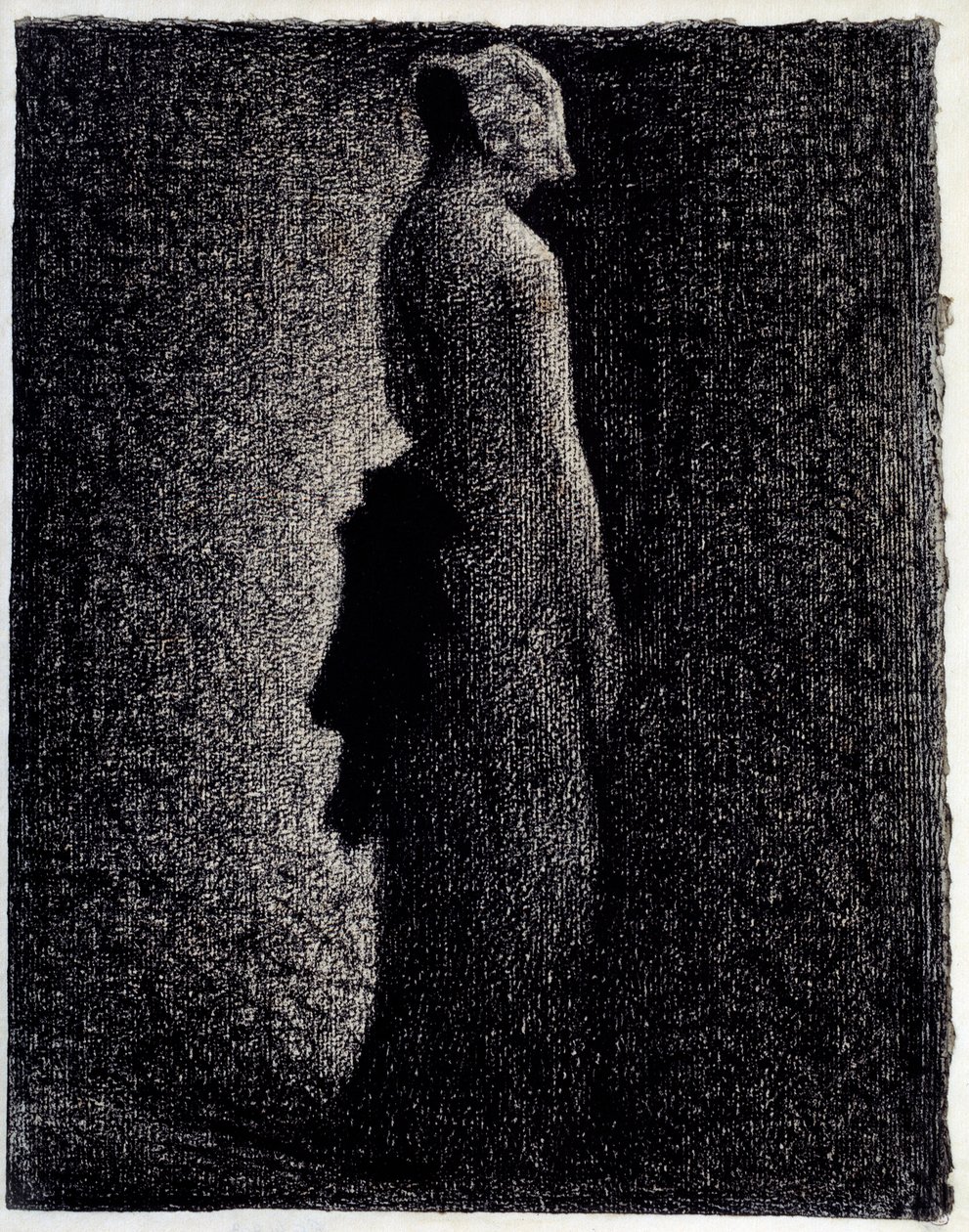 Georges Seuratin (1859-1891) Black Knot Pencil -piirustus Noin 1882 Dim. 0,31 x 0,23 m Pariisi. Orsay-museo tekijältä Georges Pierre Seurat