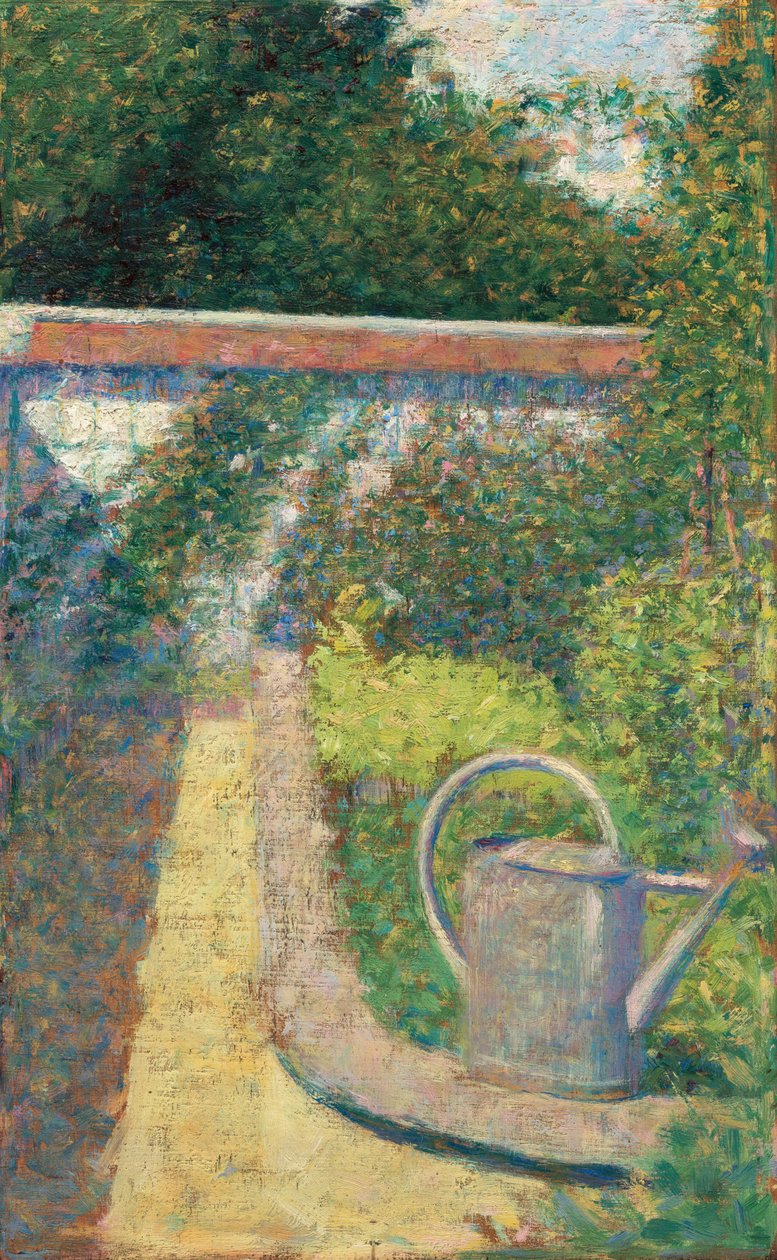 Kastelukannu - Puutarha Le Raincyssa, n. 1883. tekijältä Georges Pierre Seurat