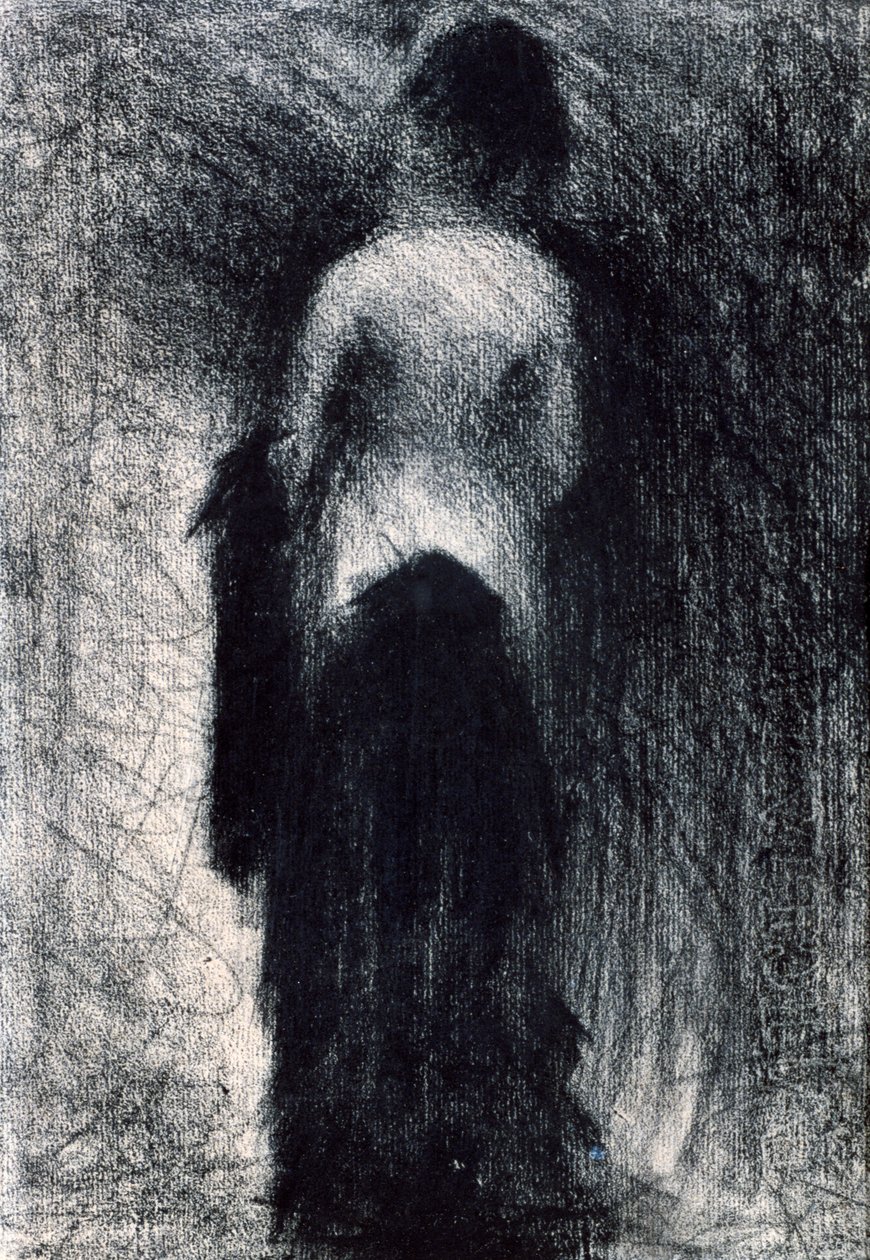Nainen takaa nähtynä, 1880-1891 tekijältä Georges Pierre Seurat