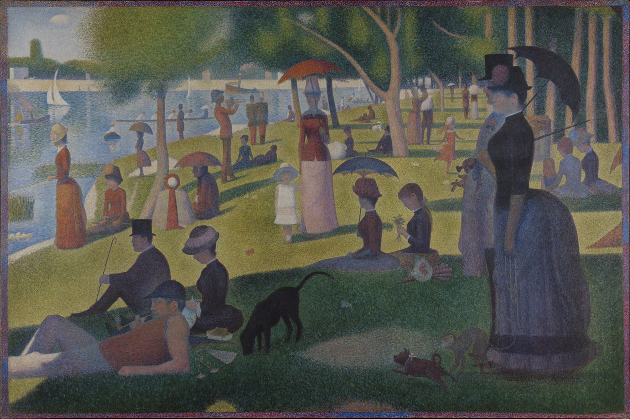 Sunnuntai La Grande Jattella -- 1884 tekijältä Georges Seurat