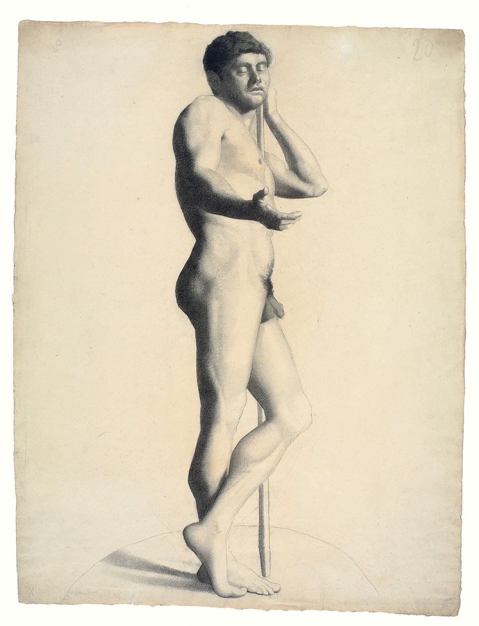 Nu masculí acadèmic tekijältä Georges Seurat