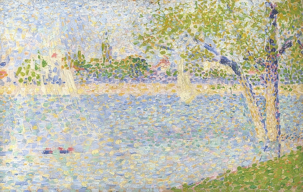 Seine Grande Jattesta katsottuna. 1888 tekijältä Georges Seurat