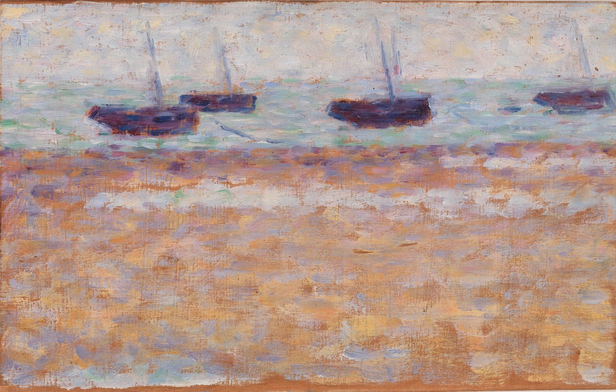 Neljä venettä Grandcampissa tekijältä Georges Seurat