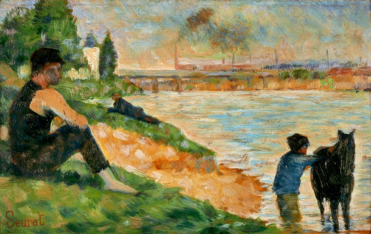 G.Seurat, tutkimus uimapaikasta tekijältä Georges Seurat
