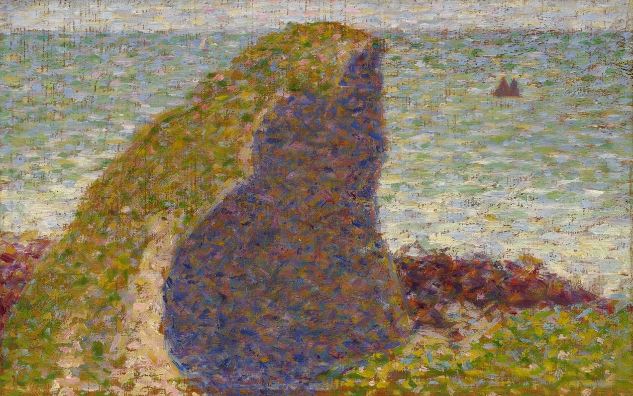 Georges Seurat - Le Bec du Hoc (tutkimus) tekijältä Georges Seurat