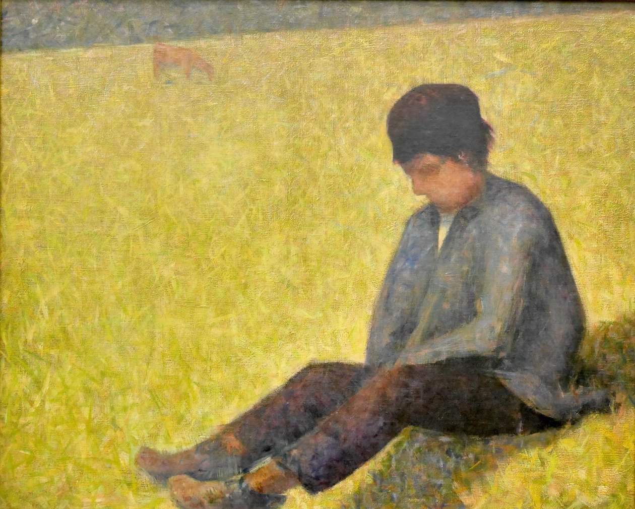 Saksa: Poika istuu niityllä Poika istuu niityllä tekijältä Georges Seurat