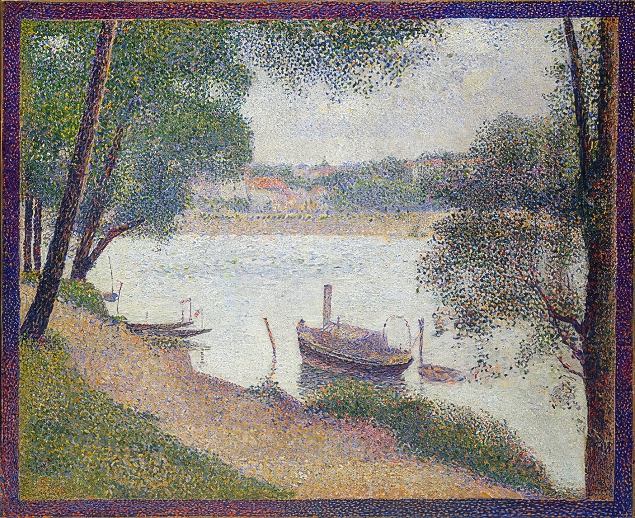 Harmaa sää, Grande Jatte. Noin 1886-88 tekijältä Georges Seurat