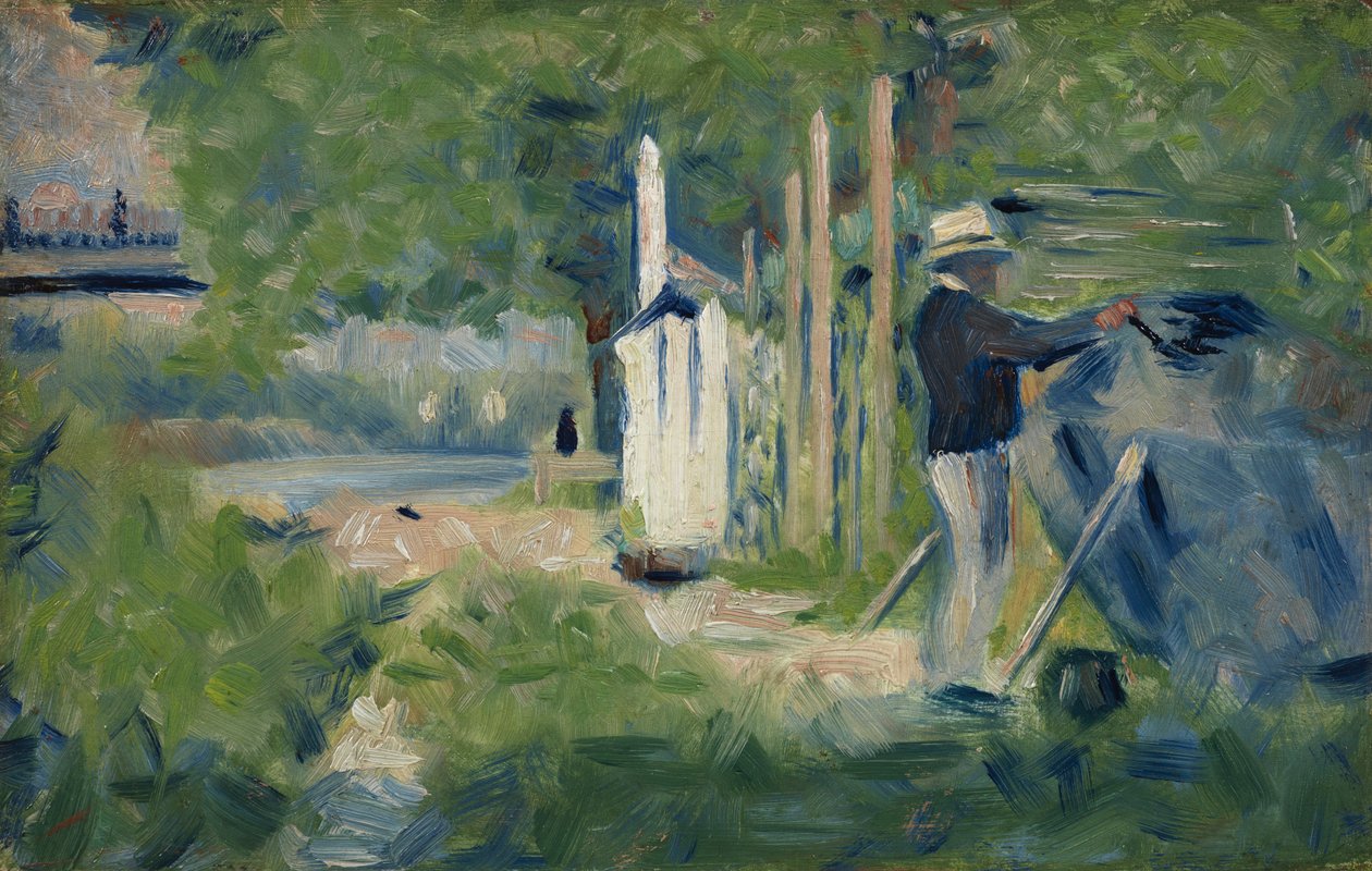 Huonekalut ja erilaiset esineet 1100- ja 1300-luvuilta tekijältä Georges Seurat
