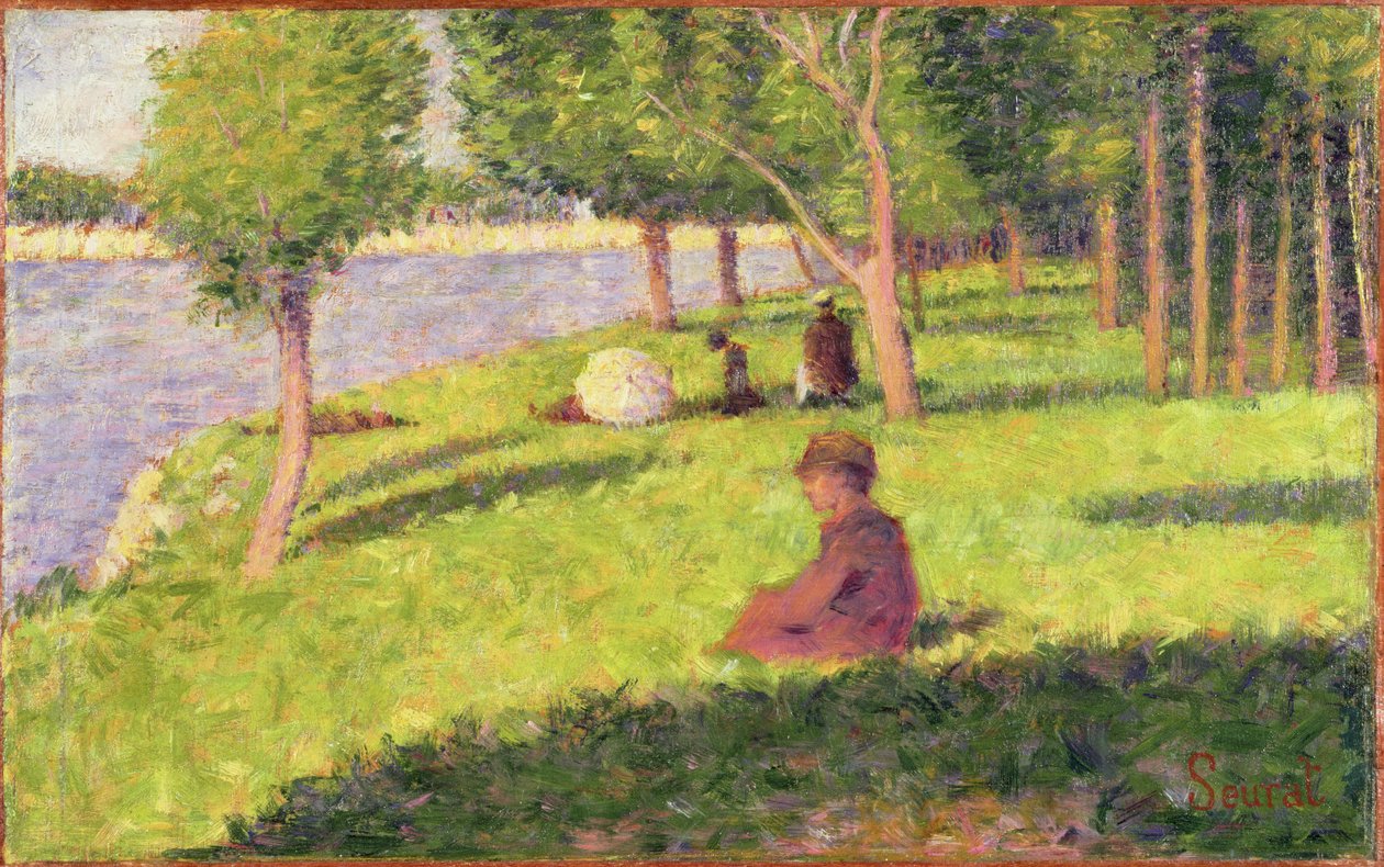 Huonekalut ja erilaiset esineet 1100- ja 1300-luvuilta tekijältä Georges Seurat