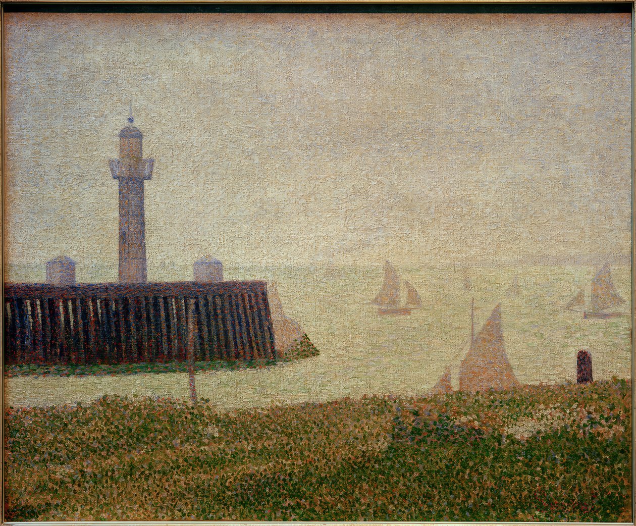 Honfleurin satamalaiturin kärki tekijältä Georges Seurat
