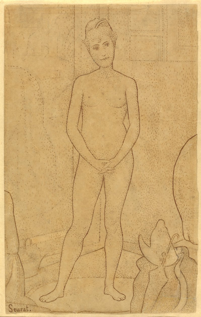 Opiskelu "The Modelsin" jälkeen tekijältä Georges Seurat