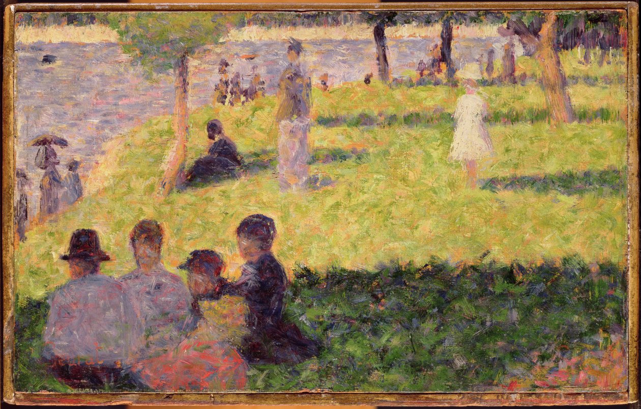 Opiskelu sunnuntai-iltapäivälle La Grande Jatten saarella tekijältä Georges Seurat