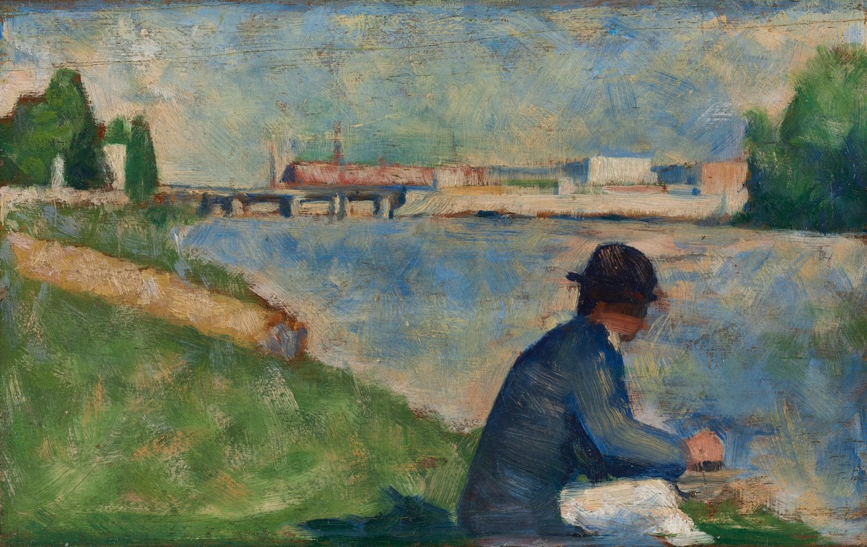 Tutkimus uimareille Asnièresissa, n. 1883-1884. tekijältä Georges Seurat