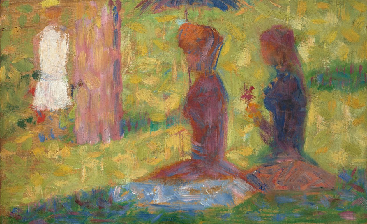Figuuritutkimus "La Grande Jatte" tekijältä Georges Seurat