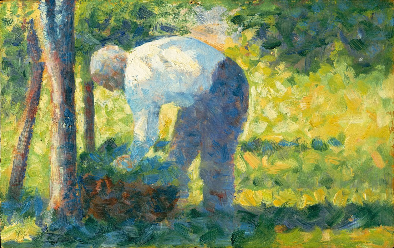 Puutarhuri, 1882-83 tekijältä Georges Seurat