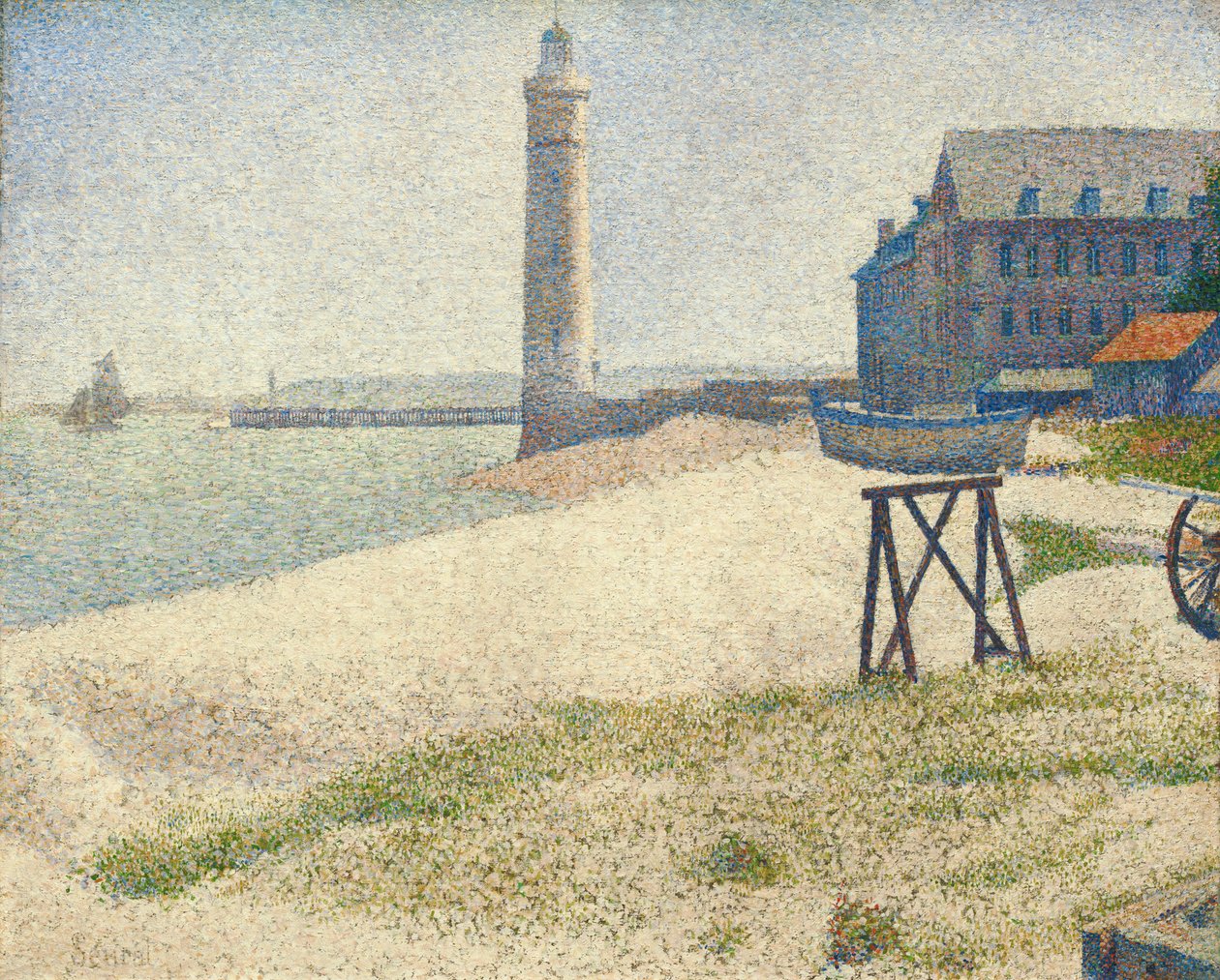 Majakka Honfleurissa, 1886 tekijältä Georges Seurat
