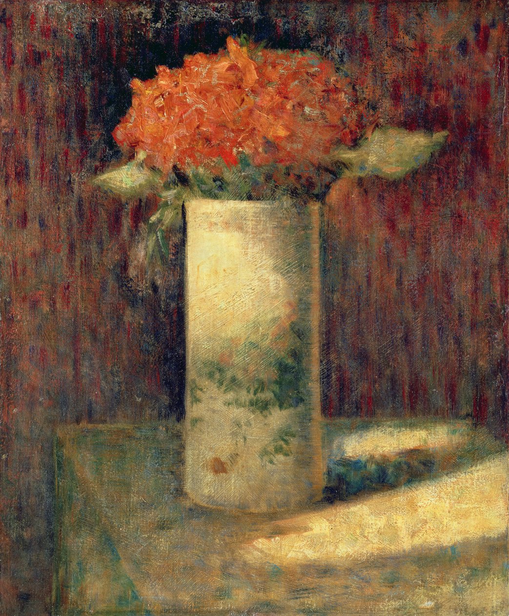Kukkimaljakko, n. 1878-1879 tekijältä Georges Seurat