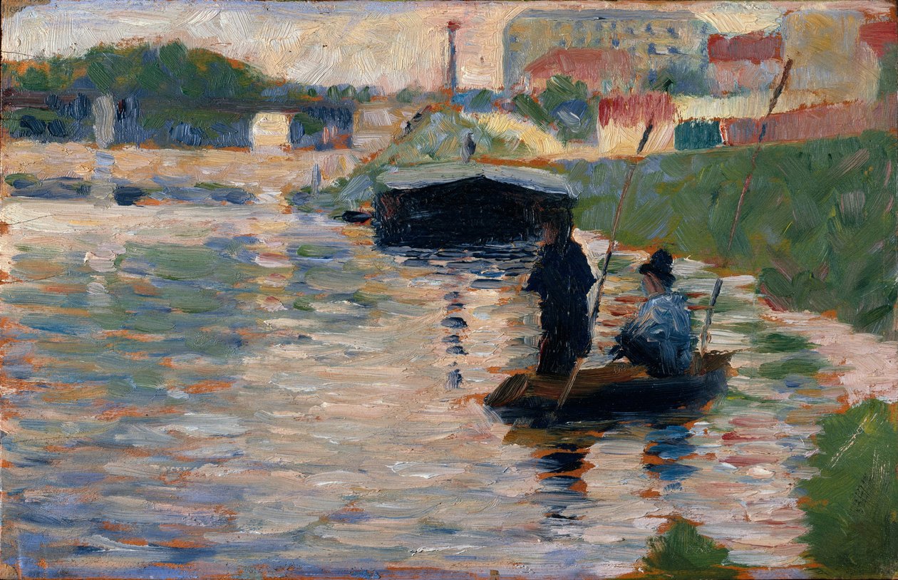 Näkymä Seinen rannalle, 1882-83 tekijältä Georges Seurat