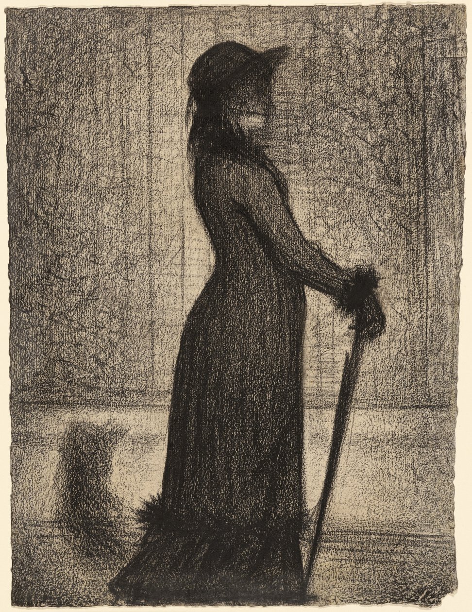 Nainen kävelyllä tekijältä Georges Seurat