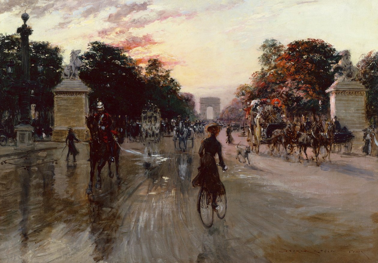 Champs Elysees, Pariisi (öljy kankaalle) tekijältä Georges Stein