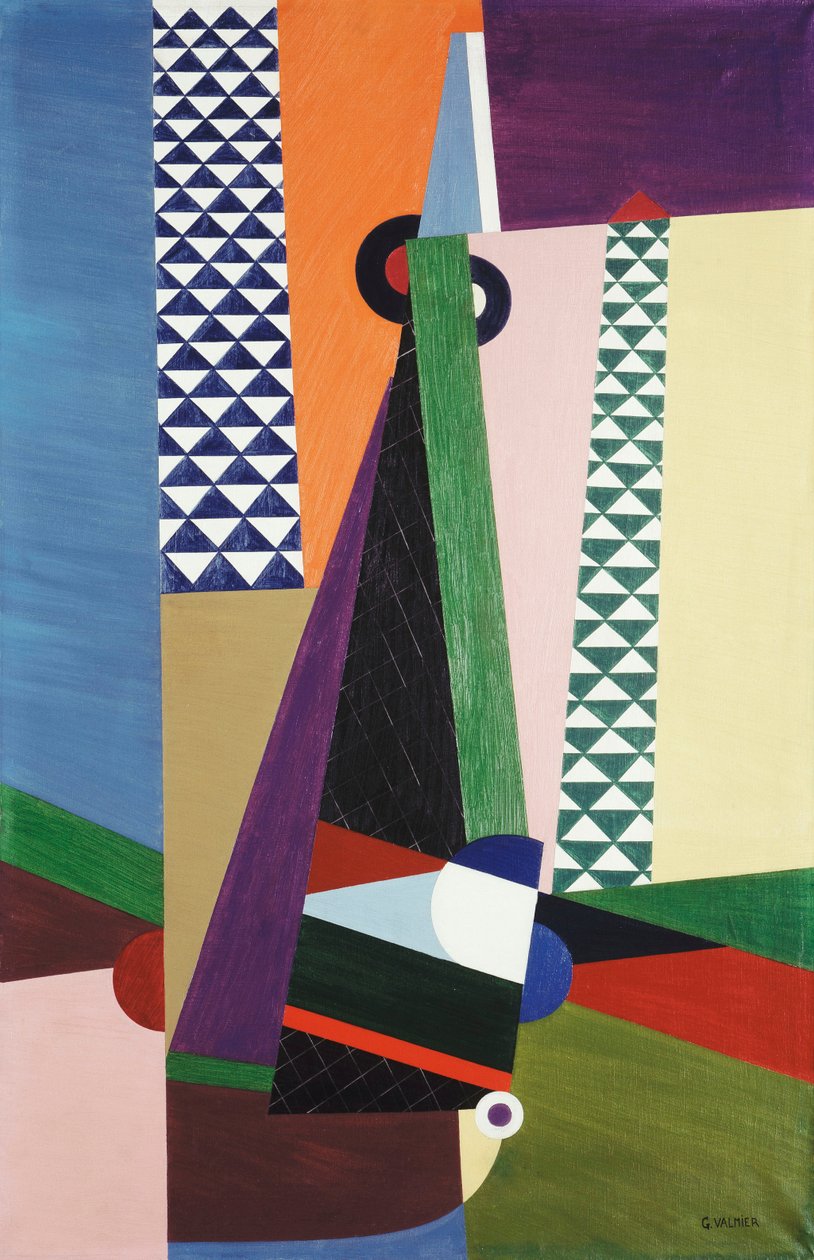 Geometrinen koostumus, 1922 tekijältä Georges Valmier