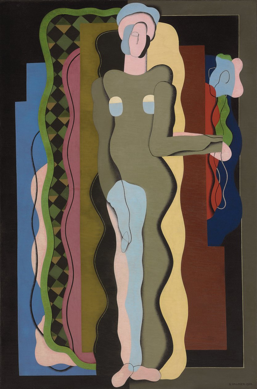 Alaston kukka; Nu a la fleur, 1928 tekijältä Georges Valmier