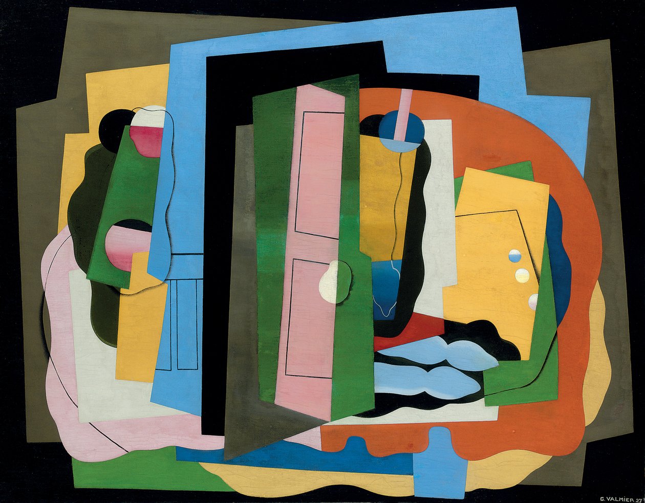Vaaleanpunainen ovi; La porte rose, 1927 tekijältä Georges Valmier