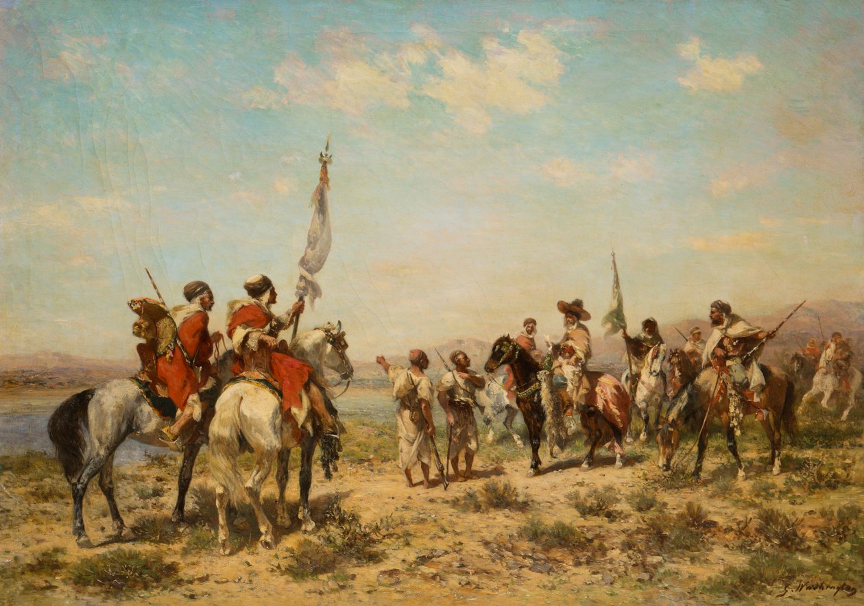 Metsästysjuhlat (öljy kankaalle) tekijältä Georges Washington