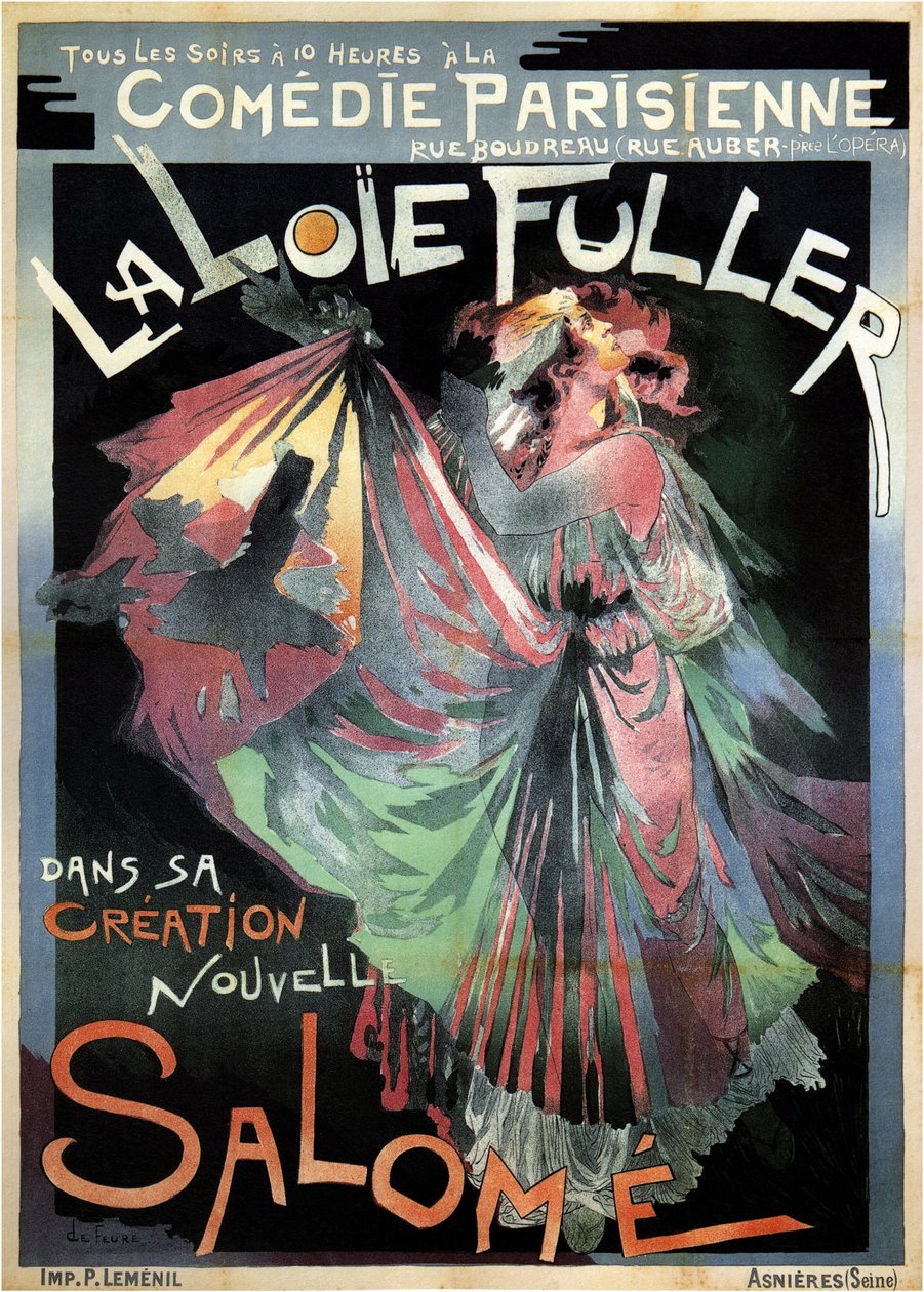 Loie Fuller Salomena, 1895 tekijältä Georges de Feure