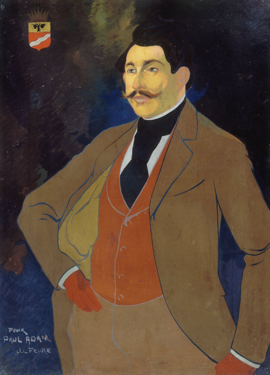 Muotokuva kirjailija Paul Adamista 1862-1920, n. 1900. tekijältä Georges de . Feure