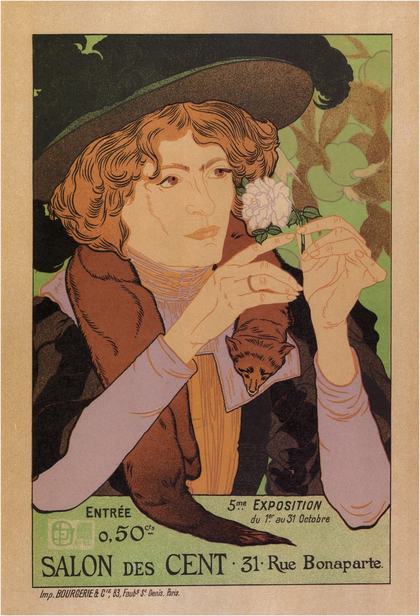 Sadan julisteen salonki, 1894 tekijältä Georges de Feure