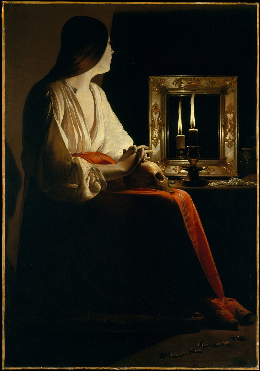 Büßende Maria Magdalena (Magdalena Wrightsman) tekijältä Georges de La Tour