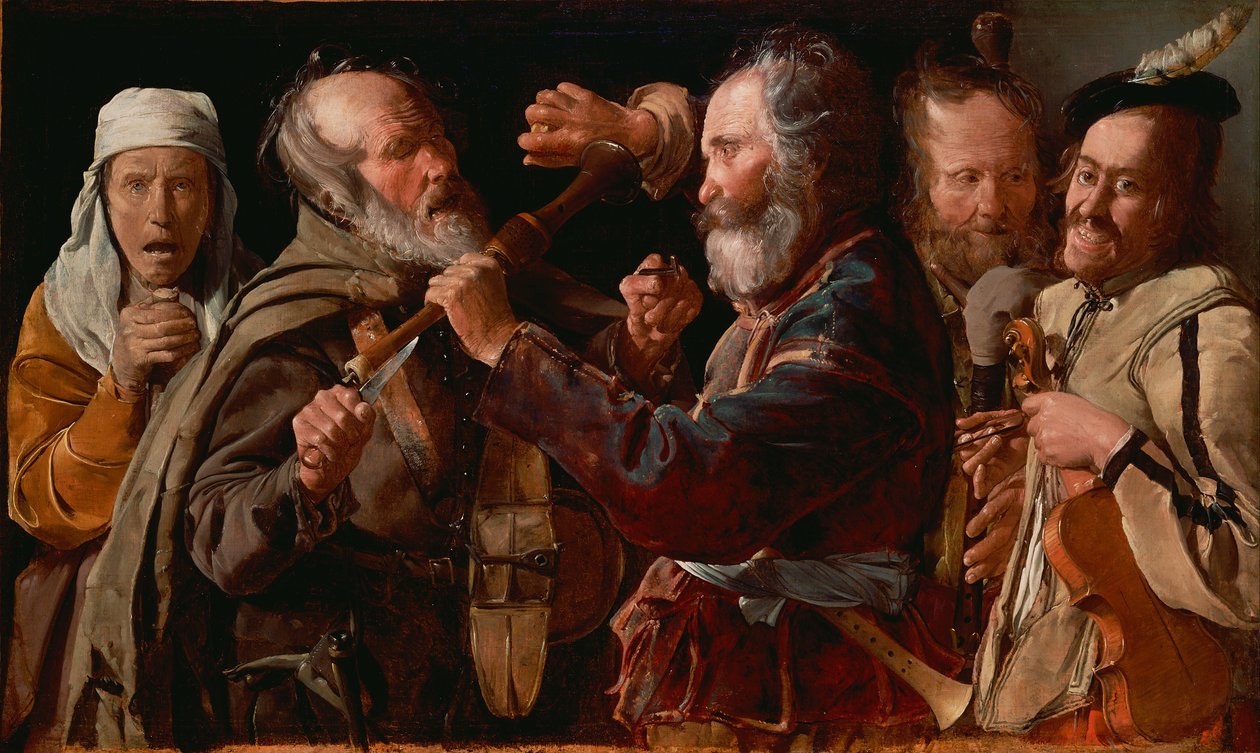 Rixe de musiciens tekijältä Georges de La Tour