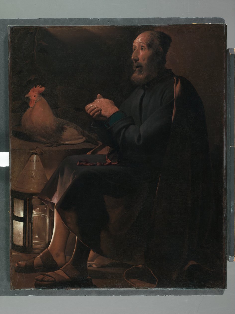 Katuva pyhä Pietari, 1645 tekijältä Georges de La Tour
