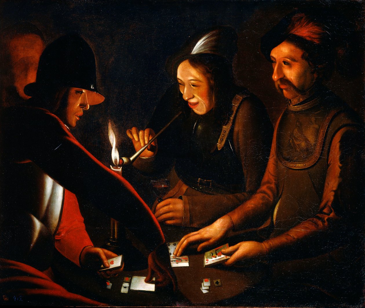 Sotilaiden pelikortit, 1600-luku tekijältä Georges de La Tour