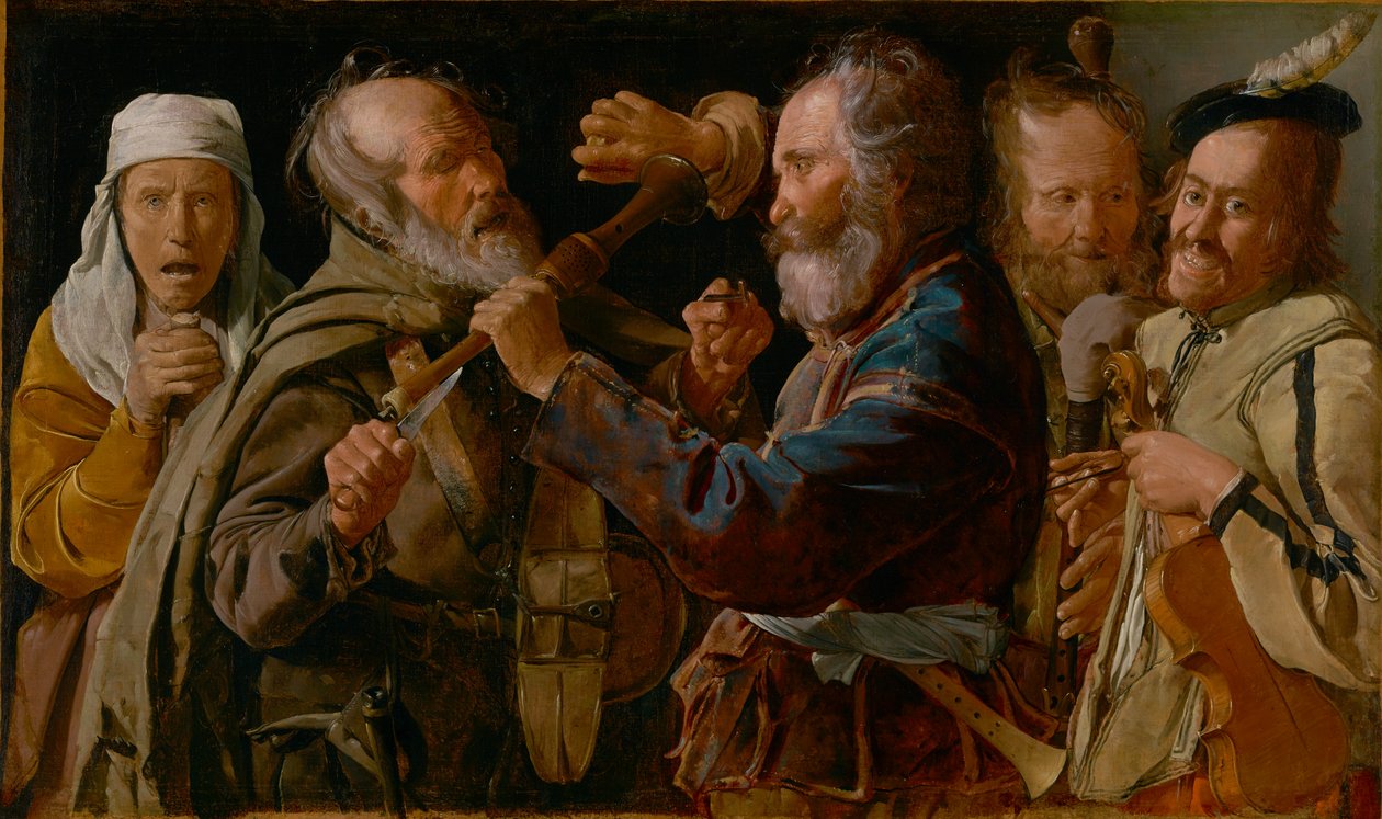 Muusikoiden tappelu tekijältä Georges de La Tour