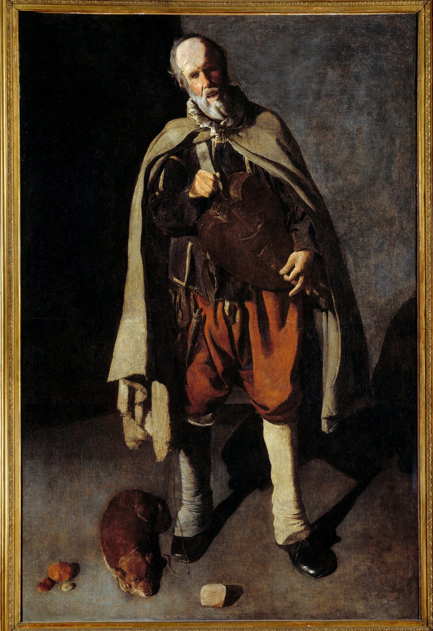 Vanha koira. Tornin Georgen maalaus (1593-1652) tekijältä Georges de La Tour