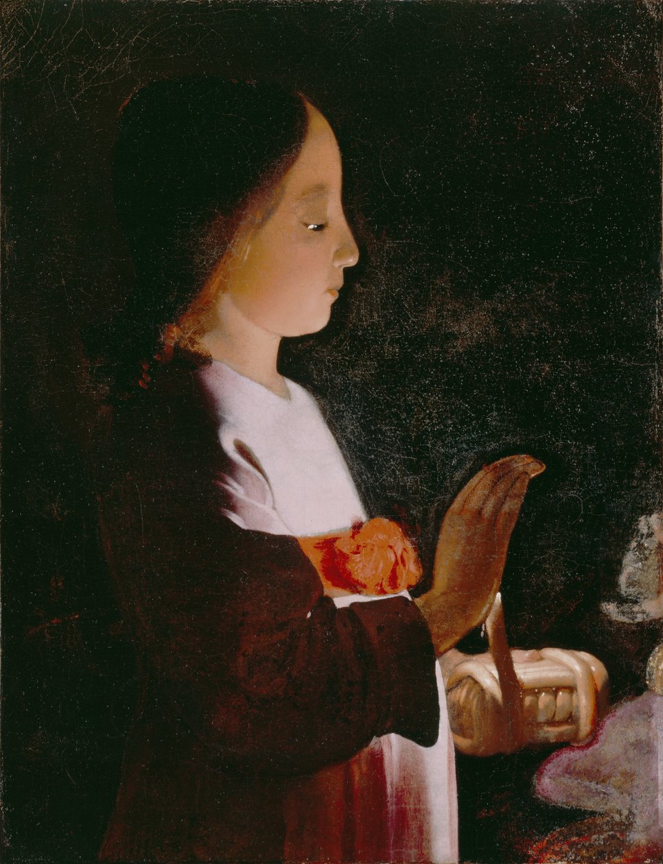 Nuori Neitsyt Maria, noin 1640 tekijältä Georges de La Tour