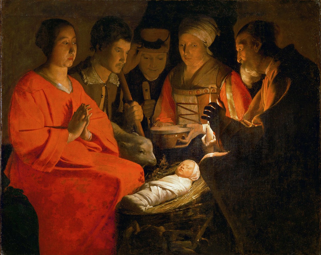 Paimenten palvonta ... tekijältä Georges de La Tour