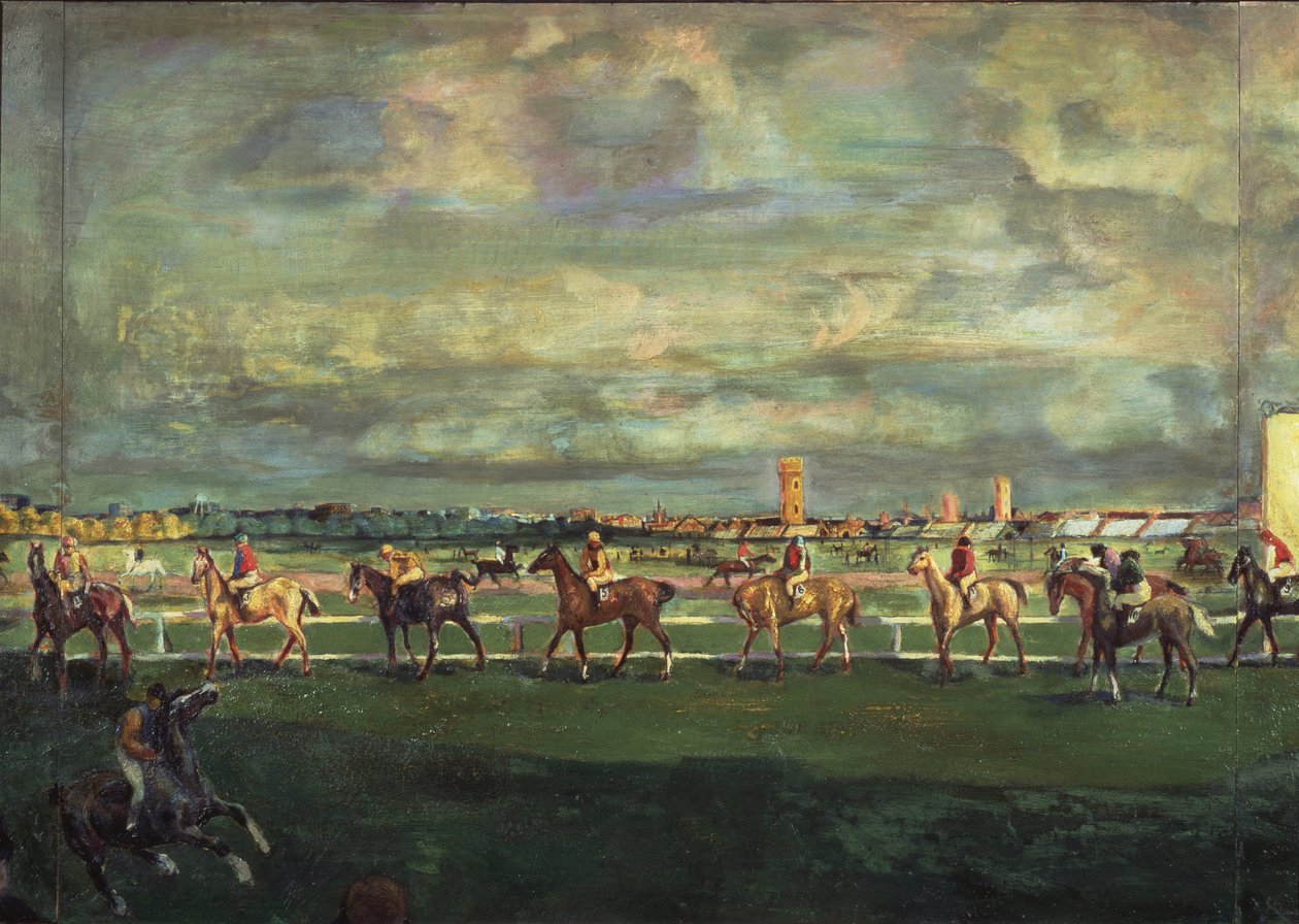 Ratsastus, 1911 tekijältä Georgy Bogdanovich Yakulov