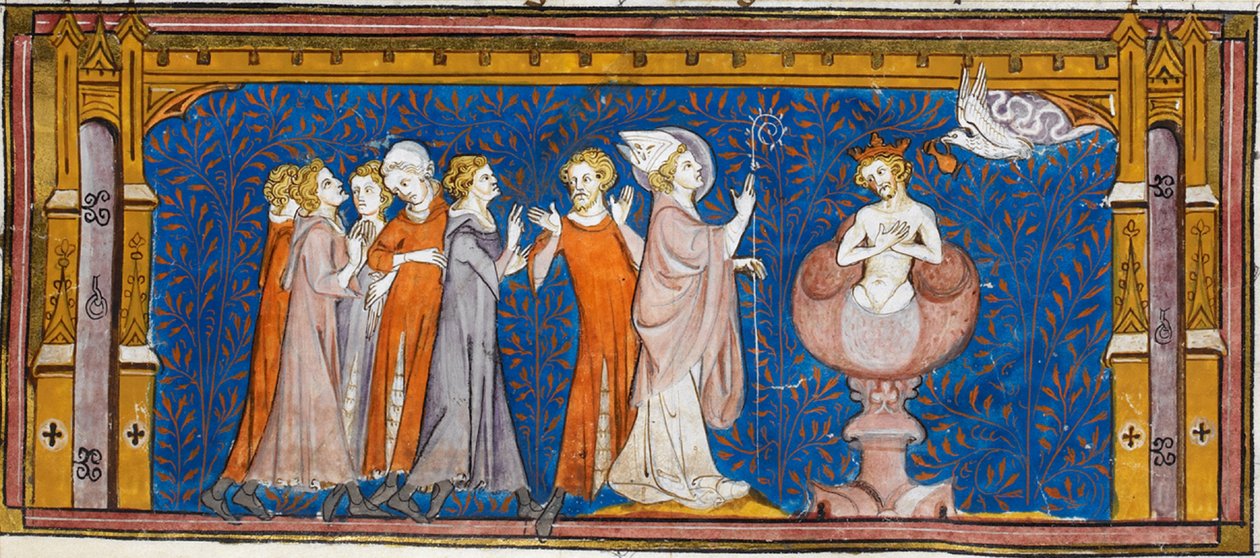 Kloviksen kaste, lähteestä Chroniques de France ou de St Denis, 1300-luku (22727635581). tekijältä Georgia Levan Ramishvili from Tbilisi