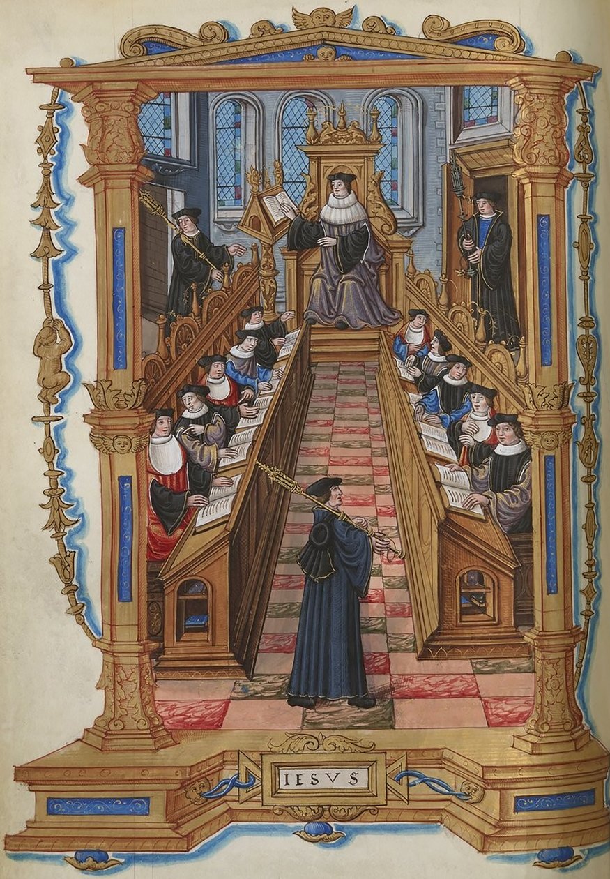 Lääkärit Pariisin yliopistossa, Etienne Colaud, teoksesta Chants Royaux, 1537 (42046662921). tekijältä Georgia Levan Ramishvili from Tbilisi