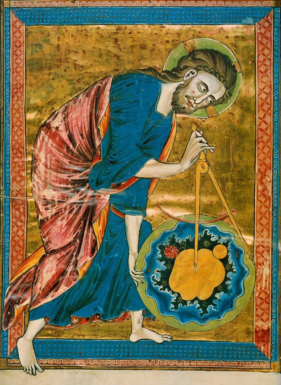 Maanmittari Jumala, Codex Vindobonensis 2554, noin 1220-1230 (29304249070). tekijältä Georgia Levan Ramishvili from Tbilisi