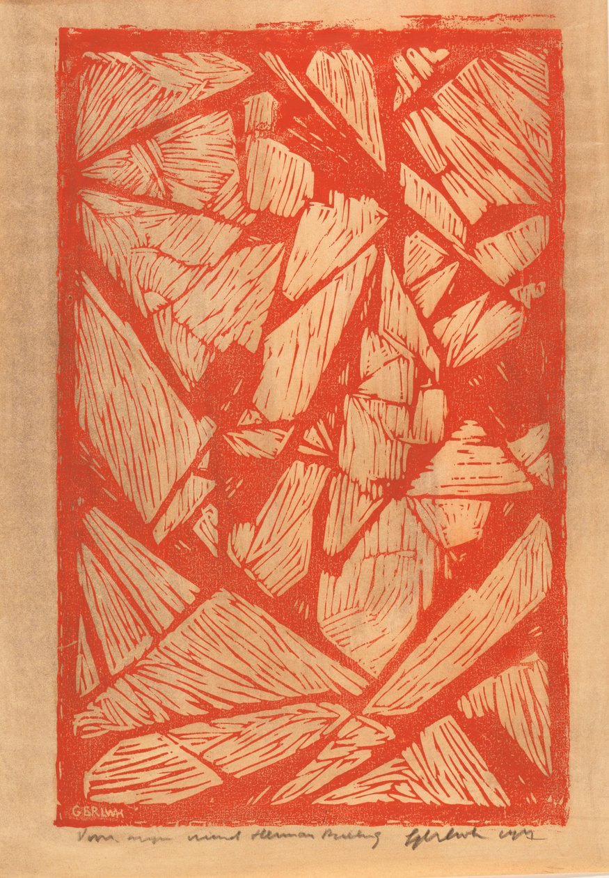 Ilman otsikkoa tekijältä Ger Ladage (signed by artist)