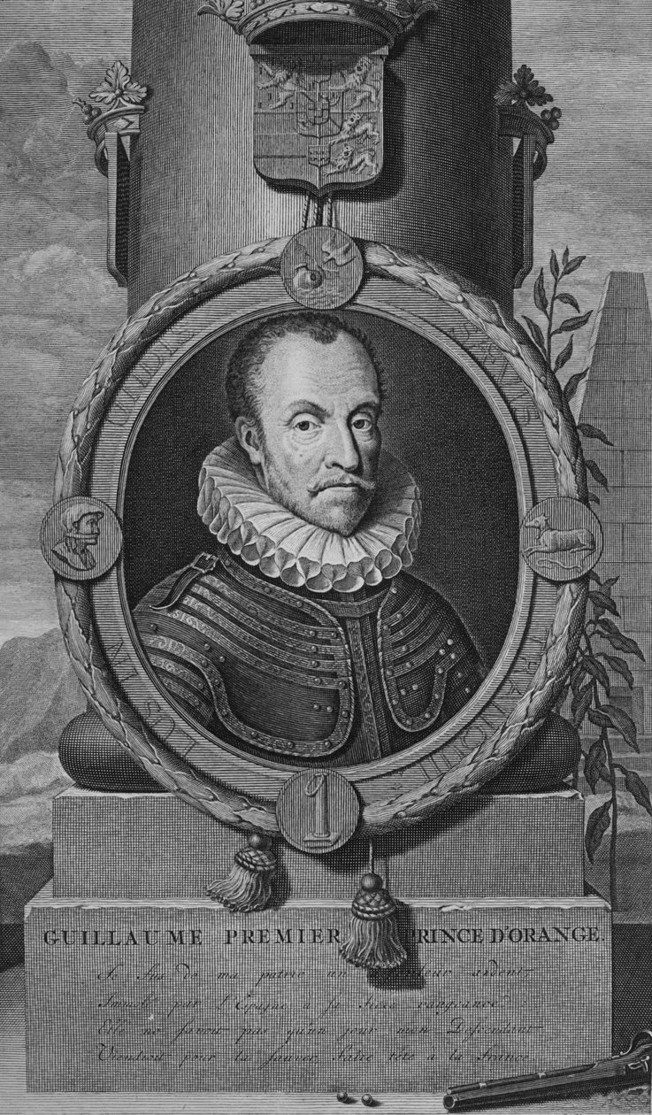 Guillaumen pääprinssi DOrange, 1600-luvun loppu - 1700-luvun alku. tekijältä Gerald Valck