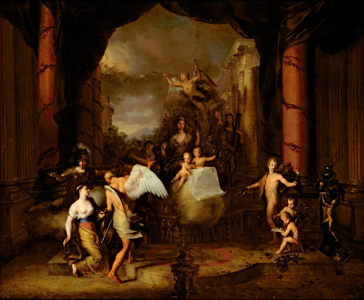 Amsterdamin kaupungin allegoria tekijältä Gerard de Lairesse