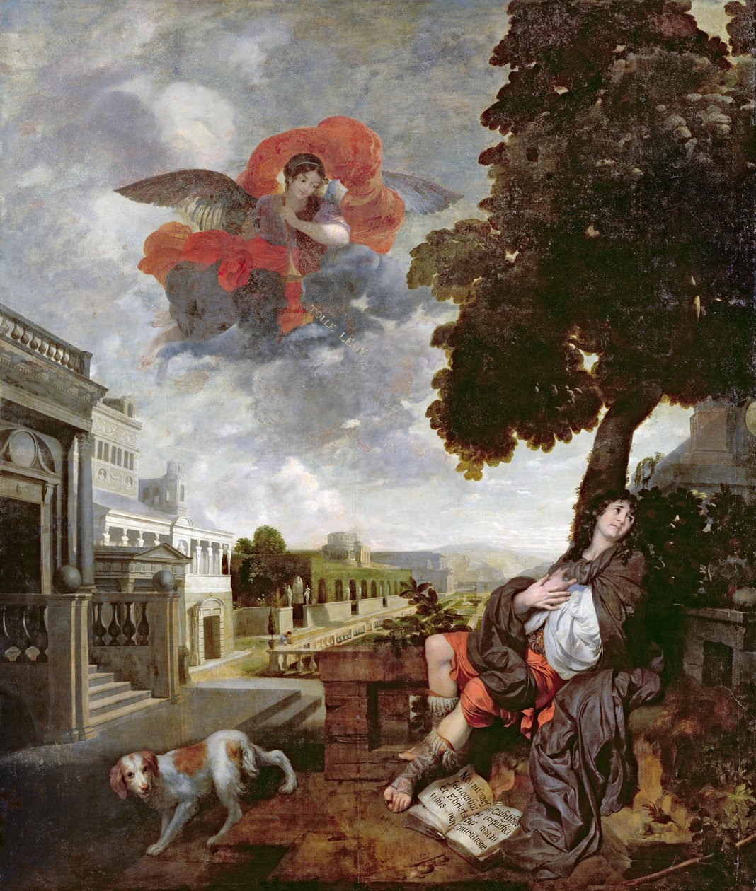 Pyhän Augustinuksen kääntymys, n. 1663 tekijältä Gerard de Lairesse