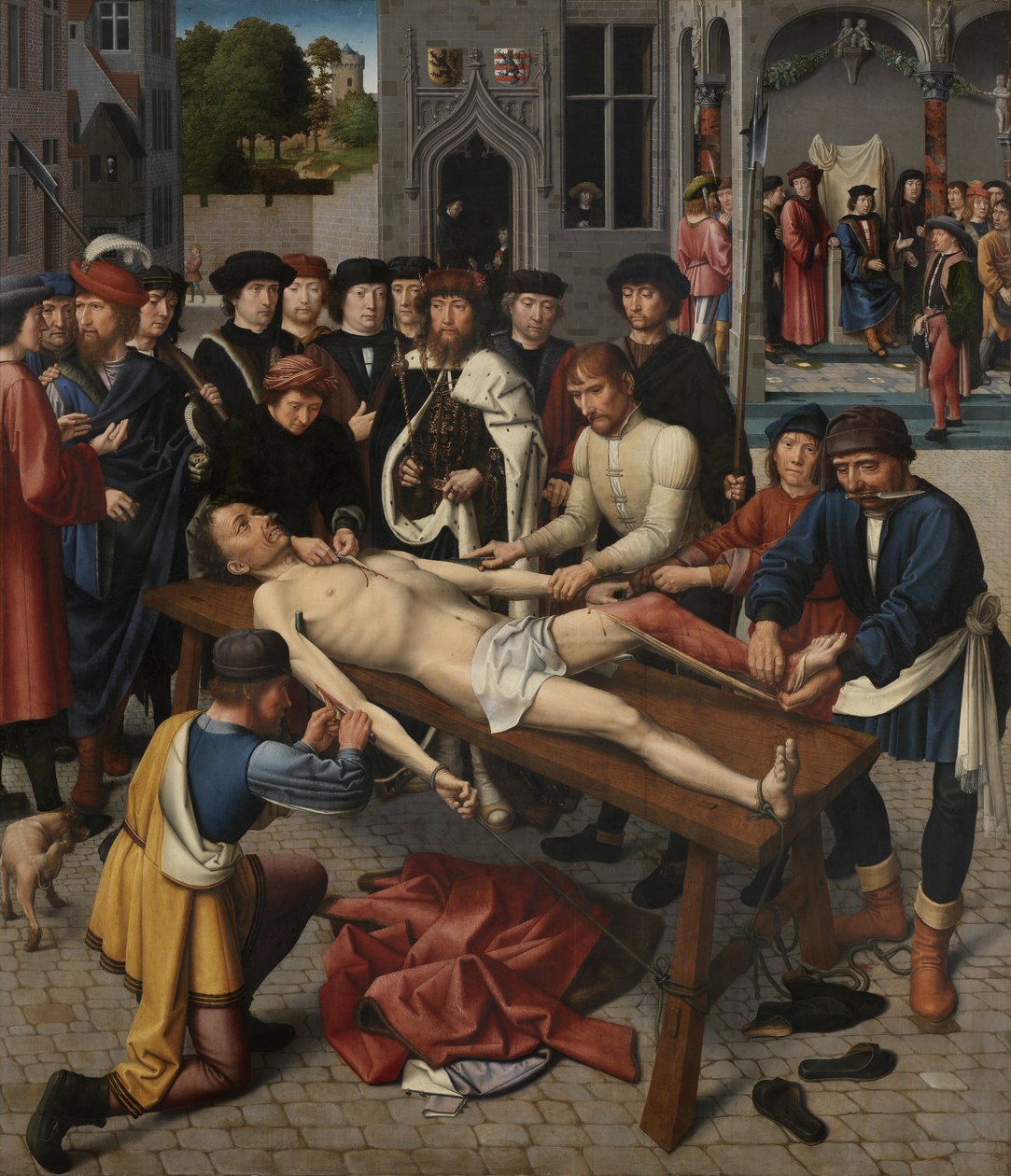 Cambysesin tuomio: Sisamnesin nylkeminen tekijältä Gerard David